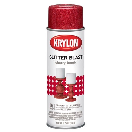 Krylon Glitter Blast Cherry Bomb Spray Paint 5.75 oz K03806000